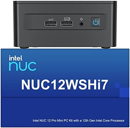 Az Intel NUC 12 NUC12WSHi7 Wall Street Canyon Mini Számítógép 12 Generációs Intel Core i7-1260P, 12 Mag(4P+8E), 16 Szálak, 18MB Intel Smart
