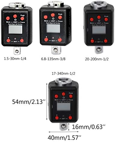 CHBC Digitális Magas Nyomaték kulcs 1.5-1000nm Adapter 1/4 3/8 1/2 3/4 Meghajtó Microtorque (6.8-135nm-3/8)