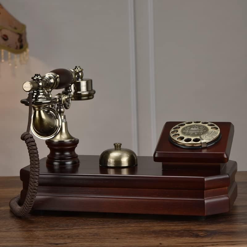 Retro Telefon Európai Stílusú Vezetékes Rotary Telefonvonal Hivatal Élő Telefon Dekoráció Asztal Classic Szoba Home Vezetékes