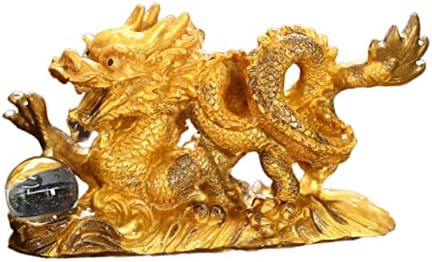 Hemoton Tea Pet-Szerencsés Sárkány Ajándékok Kínai Dekoráció Miniatűr Állat Figurák Irodai Asztali Díszek Pi Yao Szobor Kínai