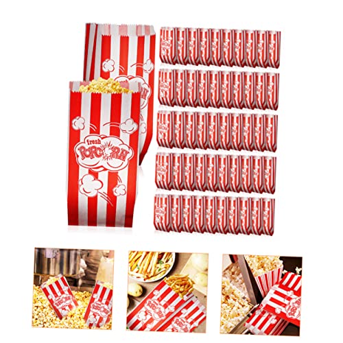 BESTonZON 100 Pattogatott Kukoricát Csomagolás Táska Mini Snack Konténerek Mini Kezelni Táskák Mini Konténerek Popcorn Tartozék Popcorn Konténer