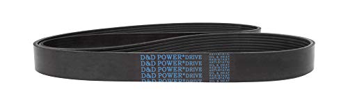 D&D PowerDrive 210J7 Poly V szíj, 7 Zenekar, Gumi