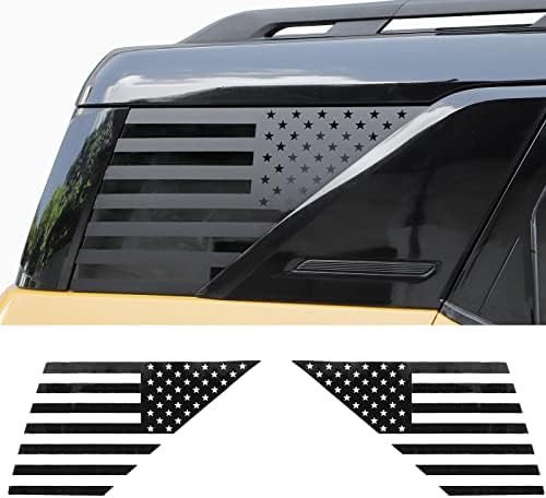 JeCar Hátsó Ablak Zászló Matricák Vinil-Amerikai Zászló Matricák Külső Tartozékok Kompatibilis Ford Bronco Sport 2021-2022, 1 Pár