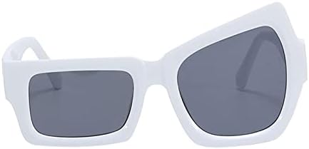 2023 Új Túlméretezett Szabálytalan Polarizált napszemüvegek a Nők a Férfiak Vintage Árnyalatú Fény Klasszikus Nagy Csinálni (Fehér,