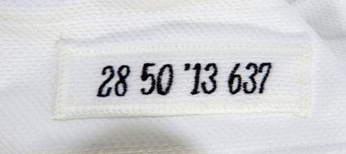 2013 Miami Marlins Craig Tatum 28 Játék Kiadott Fehér Jersey Ex Tavaszi Képzési 7 - Játék Használt MLB Mezek