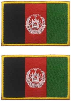 2db Afganisztán Zászló Hímzett Javításokat, Hímzett Kendővel Javítás Jelvény Hook & Hurok Karácsonyi Hímzett Javítás