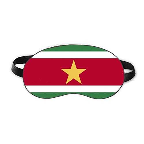 Suriname Nemzeti Zászló Dél-Amerikai Ország Aludni Szem Pajzs Puha Este Kendőt Árnyékba Borító