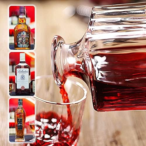 Kristály cumis üveg Üveg Palack a Légmentes Geometriai Dugóval - Whiskys Üveget a Bor, Whisky, Brandy, Ital, Gyümölcslé, Víz,