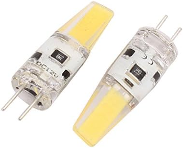 Aexit 2 Db lámpatestek, valamint az ellenőrzések DC 12V 6W, Zafír COB Chip G4 LED Izzó Lámpa Csere Hideg Fehér