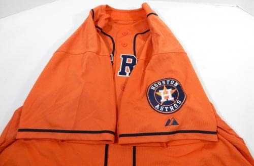 2013-19 Houston Astros 68 Játékban Használt Narancssárga Mez Név Lemez Eltávolítása 50 DP23624 - Játék Használt MLB Mezek