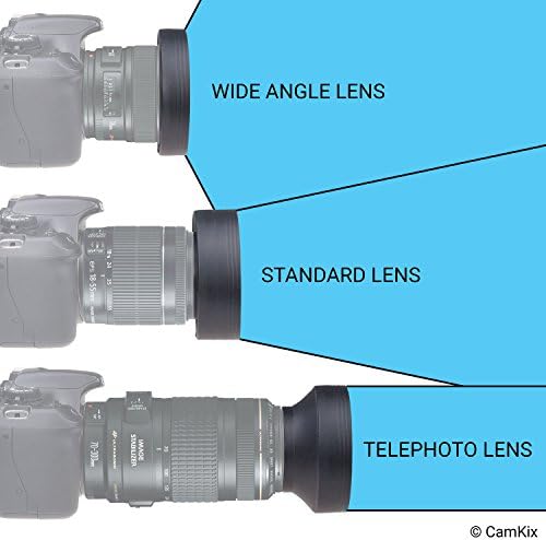67mm Kamera lencsevédő - Gumi - Készlet 2 - Összecsukható 3 Lépésben - Nap Árnyékban/Pajzs - Csökkenti a Lens Flare, villogjon
