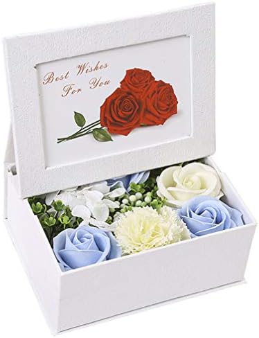 ABOOFAN Kerek Képkeret Szappan Virágos Ajándék Doboz Rózsa Szappan Virág Képkeret Doboz Valentin-Napi Ajándék a Legjobb Ajándék