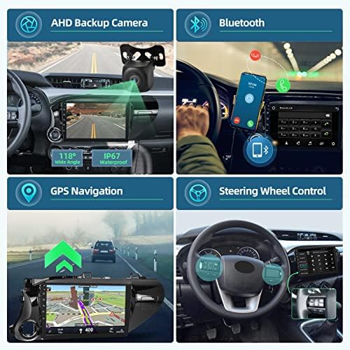 [2GB+32GB] autórádió Toyota Hilux a 2015-2020 közötti, 10.1 hüvelykes érintőképernyő Sztereó Android 11 a Rendszer, az Apple Carplay&Android