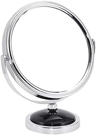 ACCDUER Kis Tükör a Hiúság Tükör,Asztali 3X Nagyítás Szépség Tükör Kétoldalas Kozmetikai Tükör, 360° Forgatható Tükör Hordozható Kozmetikai