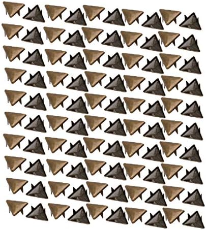Új Lon0167 200pcs 12mm Háromszög Alakú Papír Brad Bronz Hang Scrapbooking DIY Kézműves(200 stücke 12mm Dreieckförmige Papier Brad