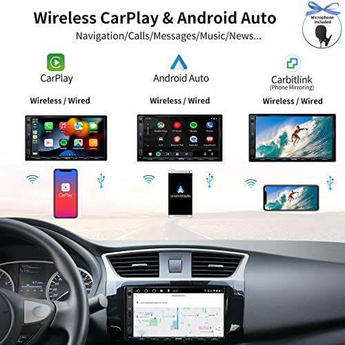 ATOTO CA-AEC01 Autó Erősítő Kompatibilis S8G2A74SD 7 es Dupla DIN autórádió Android Navigációs, Vezeték nélküli CarPlay & Vezeték nélküli