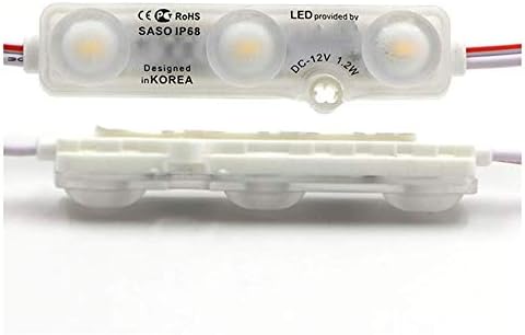 bzcemind SMD 5730 3 LED Injekció led Modul 12 v-os Objektív Vízálló IP68 1,5 W Fehér LED,1db Fehér,Kína