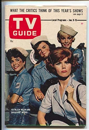 A TV Guide 1/9/1965-Támadás-Kathy Nolan borító-Illinois-Nincs címke-újságos copy-FN