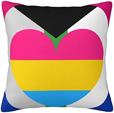 Biszexuális Demiromantic Panromantic Pride Flag Puha, Kényelmes, Kétoldalas Plüss Párna Esetben Erős Haza Praktikum 18 X 18.