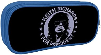 DaihAnle Keith Richards Tizenéves Toll Dobozban Hordozható Ceruza Smink Tok Diák Nagy Kapacitású Vászon Tolltartó Fekete