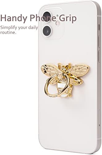 Méh Telefon Gyűrűt Tartó Állvány - Allengel Mobiltelefon Gyűrű Jogosultja Ujját Markolat 360 Fokban Elforgatható (Arany, Gyémánt)