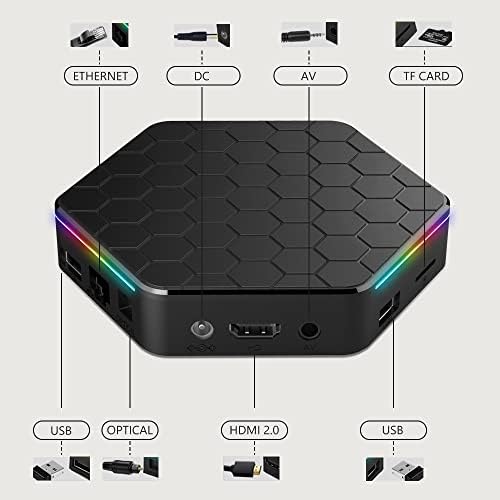 Android TV Box 12.0 4 GB 64 gb-os H618 Quad-Core Cortex-A53 CPU Mali-g31 jelű MP2 TV Box 3D-s Android 6K Smart TV Box Támogatást