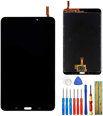 E-yiiviil Csere LCD Kompatibilis Galaxy Tab 4 8.0 SM-T330 WiFi Verzió Kijelző egység érintőképernyő (Fekete) + Eszközök