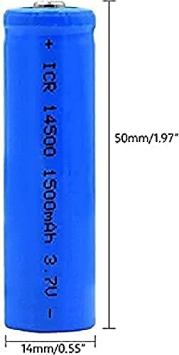 KNOXS Icr 14500 3,7 V 1500Mah Akkumulátorok Lítium Akkumulátor Töltő Lítium-ion Cellák 4 Db