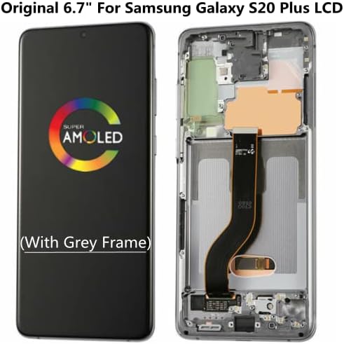 6.7 Eredeti AMOLED Samsung Galaxy S20 Plusz G985F G985F/DS LCD Képernyő Cseréje S20PLUS 5G G986F G986F/DS G986U G986B G986B/DS
