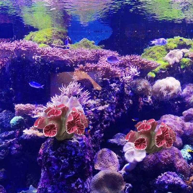 TJLSS Akvárium Mesterséges Gyanta Korall-Tengeri Növény Dísz Szimuláció Nem Mérgező, Édesvízi, illetve Tengervizes akvárium Dekoráció