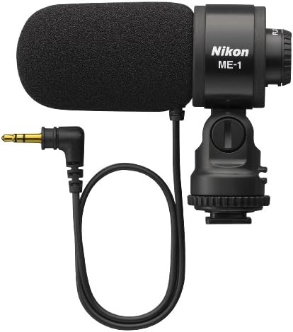Nikon 27045 ME-1 Sztereó Mikrofon Tartozék a Szél Képernyőn, majd Puha tok
