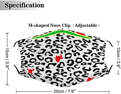 Ztpic 3 Db Gepárd Maszk, Állítható Lélegző Védő Anti Porszűrő Szájat Borító Állati Leopárdmintás Maszkok