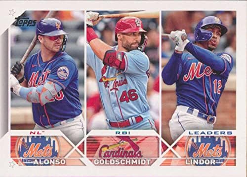 2023 Topps 240 Paul Goldschmidt/Pete Alonso/Francisco Lindor NM-MT Baseball Trading Card MLB