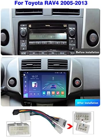 Charmstep Android 12 Autó Rádió Sztereó Carplay Toyota RAV4 2005-2013, 2K Képernyő Autoradio Multimédia Lejátszó, GPS Navigáció/Wifi/4G/Bluetooth