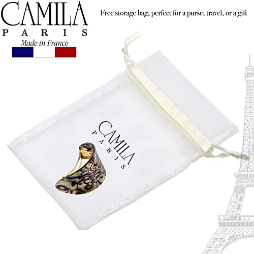 Camila Párizs CP2982 francia Haj Hajcsat, Haját Lófarokba tartó Szép, Hosszú Haj, Kézzel készített Onyx, Erős tartás Tartás Haj Klipek