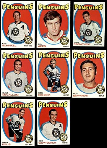 1971-72 Topps Pittsburgh Penguins Csapata Meghatározott Pittsburgh Penguins (Set) VG/EX+ Pingvinek