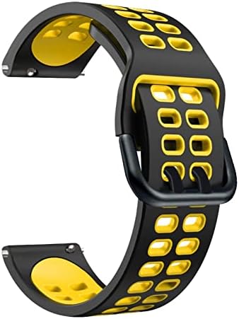 KFAA Szilikon Pántok Nézni Zenekar TicWatch Pro 3 Ultra/LTE/2021 GPS S2 E2 GTX Csere Watchbands 20 22mm Karkötő (Szín : Fekete, Kék, Méret