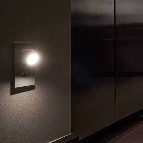 GE Forgó LED-es Éjszakai Fény, 2 Csomag, A Plug-in, 360° Irányított Reflektorfényben, Alkonyat Hajnal Érzékelő, UL-Tanúsítás,