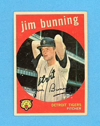 1959 Topps 149 Jim Bunning Detroit Tigers Baseball Kártya EX sm cres bt - Asztalon Baseball Kártyák