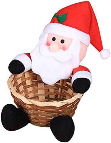AFEIDD 1DB Boldog Karácsonyt Candy Tároló Kosár Dekoráció Télapó, Hóember, Tároló Kosár, Asztal Candy Doboz Snack Stor Karácsonyi