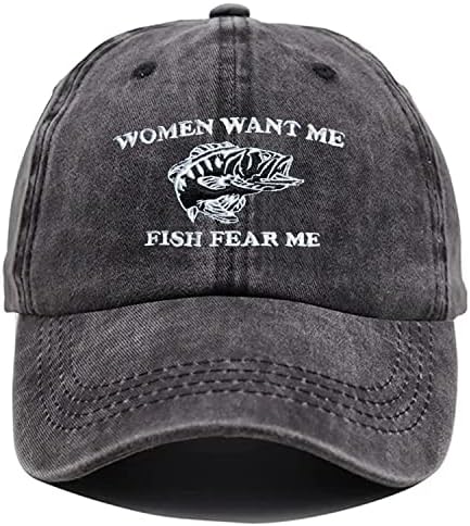 Hímzett Női Akarod, Hal, fél Tőlem, Baseball Sapka/Beanie Kalap a Férfiak a Nők Vicces Tökéletes Halászati Ajándékok Ajándékok