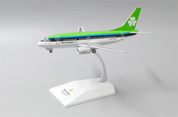 JC Szárnyak AER LINGUS a Boeing 737-500 EI-CDE állvánnyal Limited Edition 1/200 FRÖCCSÖNTÖTT Repülőgép Előre elkészített Modell