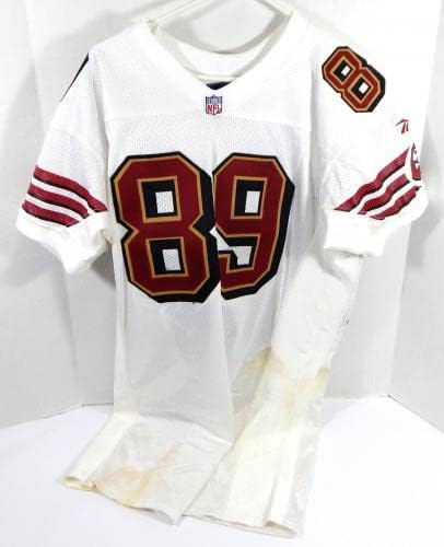 San Francisco 49ers Iheanyi Uwaezuoke 89 Játék Kiadott Fehér Jersey 46 DP29053 - Aláíratlan NFL Játék Használt Mezek