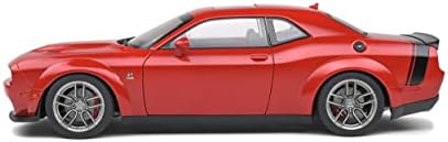 Solido S1805702 1:18 2020 Dodge Challenger R/T Scat Pack Widebody-TorRed Gyűjthető Mini kocsi, Piros,Felnőtt Unisex