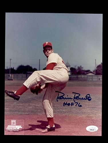Robin Roberts SZÖVETSÉG COA Aláírt 8x10 Fotó Autogramot Phillies - Dedikált MLB Fotók