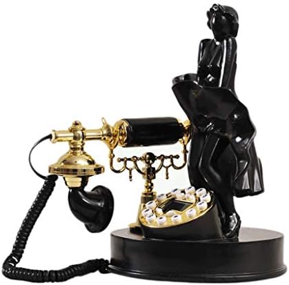 XJJZS Antik Telefon, Vezetékes Digitális Vintage Telefon Klasszikus Európai Retro Vezetékes Telefon, Vezetékes Fülhallgató Lóg a Home