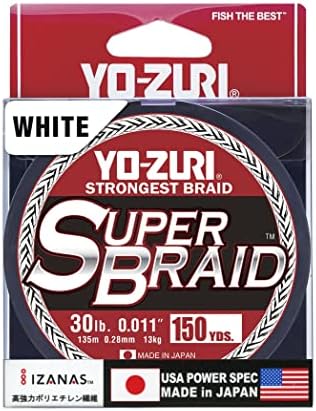 Yo-Zuri YZ-SB-30LB-MI-150YD: Super Zsinór Fehér 30Lb 150Yd, Fehér