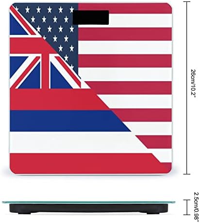 Az amerikai, a Hawaii Állami Zászló Súly Skála Intelligens Digitális Mérleg Fürdőszoba Mérleg az Otthoni Hálószoba