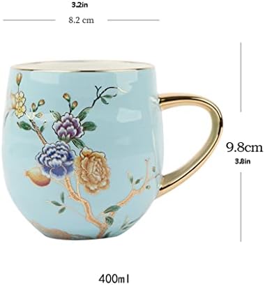 eszpresszó csésze Nagy kapacitású Bögre porcelán Bögre Haza Víz Kupa, Kézzel festett Virág, a Csésze Kávé, a Fogantyú Vintage Bögre Tej