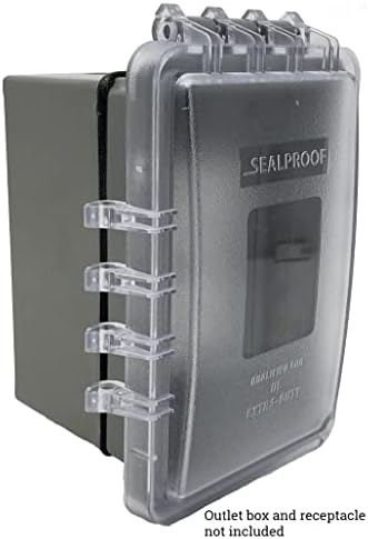 Sealproof Slim 1-Banda Időjárásálló Sekély Szabadtéri Outlet Borító | Zárható, 18 Konfigurációk, Alacsony Profil